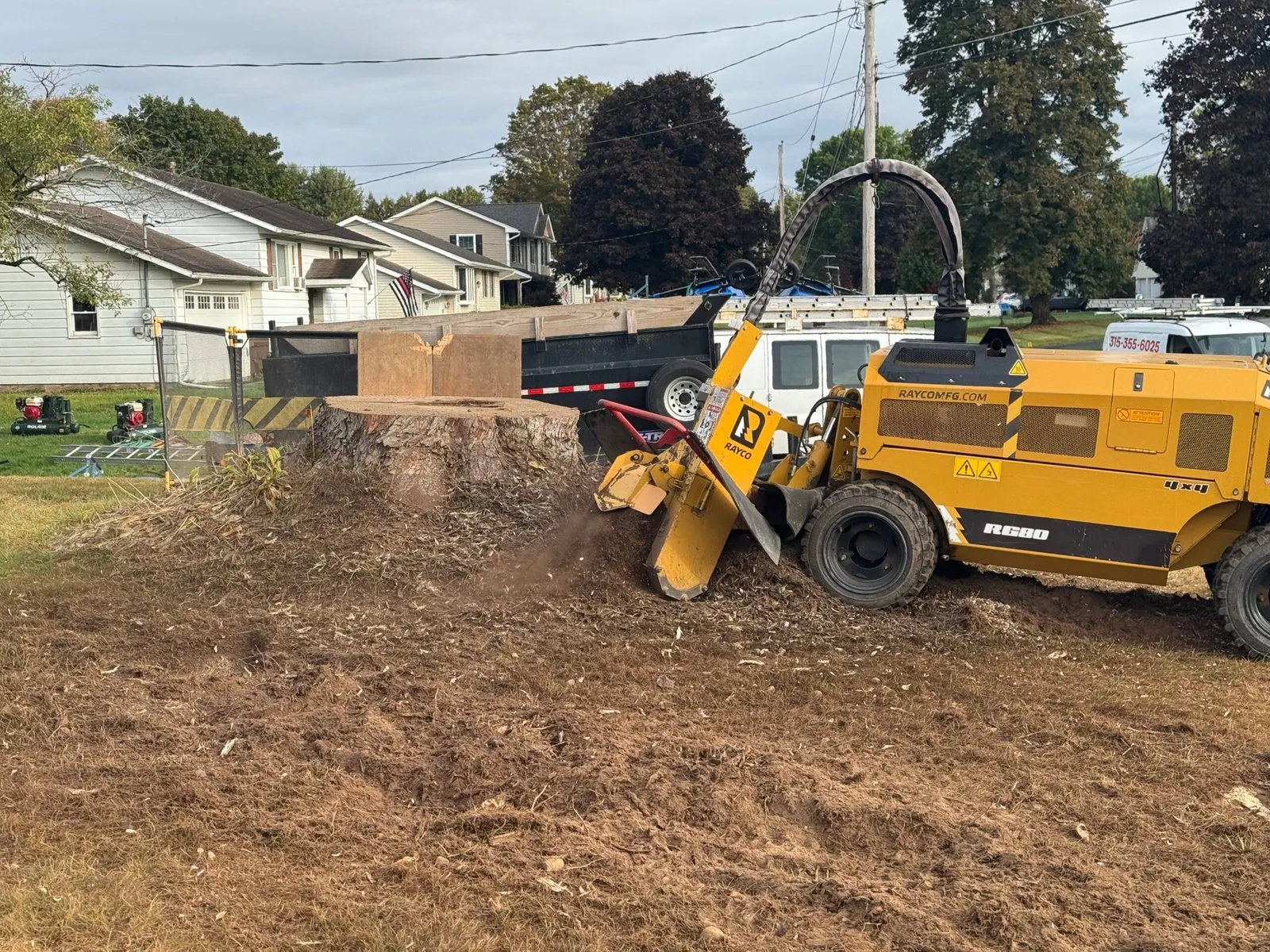 Grizzly Stump Grinding heavy-duty equipment ready for a job